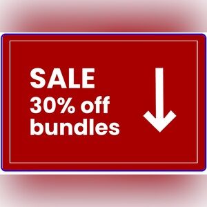 HOLIDAY SALE. 30% off any bundle of two or more items ⭐️⭐️⭐️⭐️⭐️⭐️⭐️